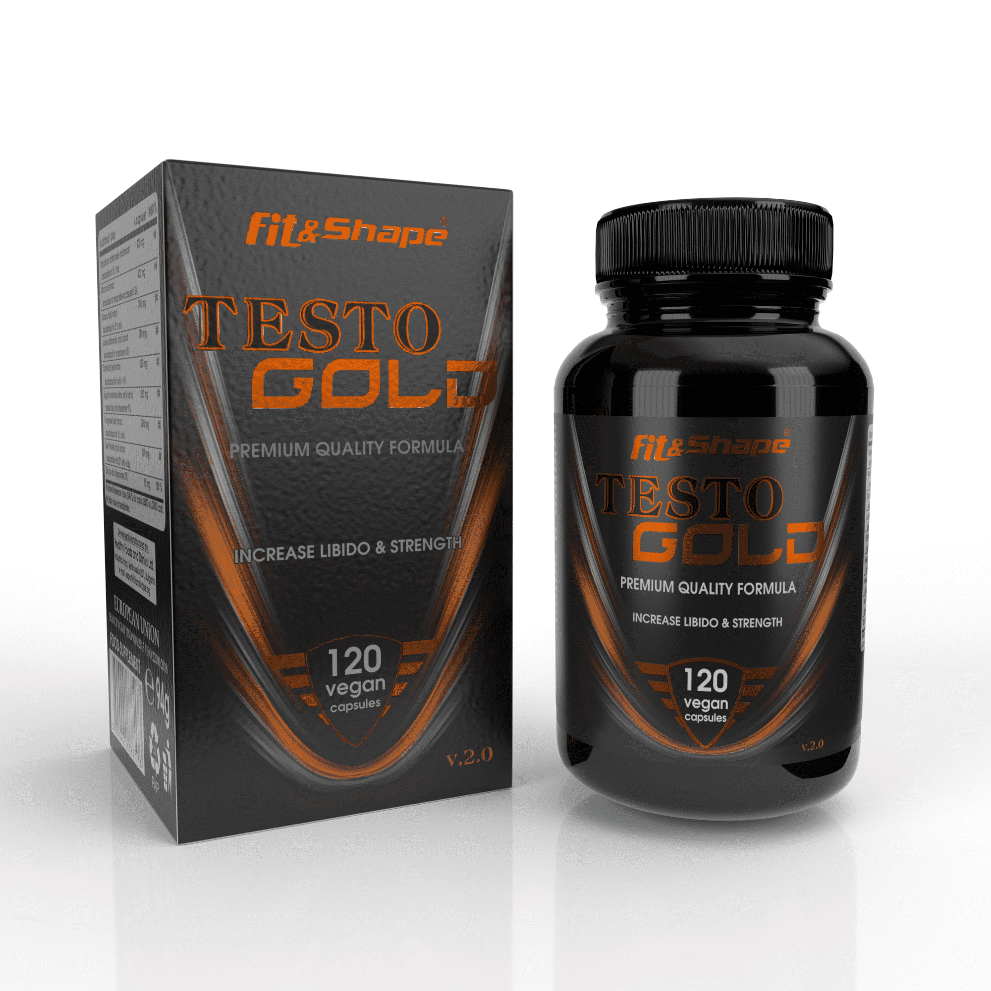 Fit&Shape TESTO Gold v2.0 – 120 капсули
