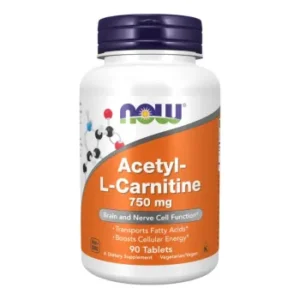 NOW Foods Acetyl L-Carnitine 750 мг - 90 таблетки