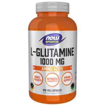 NOW Foods L-Glutamine 1000 mg - Capsules - Image 2