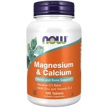 NOW Foods Magnesium & Calcium 2:1 - 100 таблетки