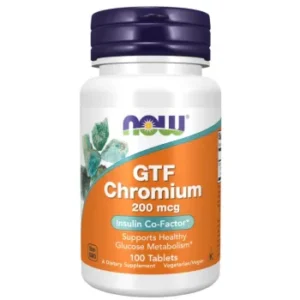 NOW Foods GTF Chromium 200 mcg - 100 таблетки
