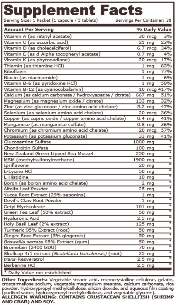 Pure Nutrition - JOINT COMPLEX PACK - 30 Packets - Image 2