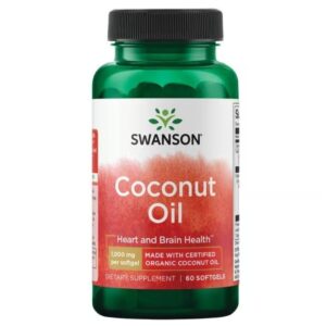 Swanson Сертифицирано Органично Кокосово Масло 60 Softgels