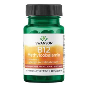 Swanson Метилкобаламин (Витамин B-12) таблетки за смучене с вкус на череша