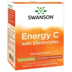 Swanson Енерджи C с електролити - с вкус на портокал