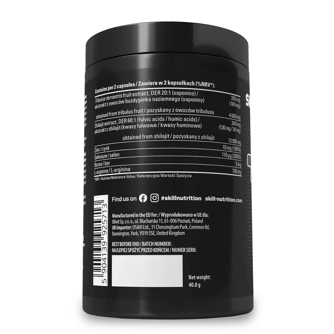 Skill Nutrition Tribulus + Shilajit - Image 2